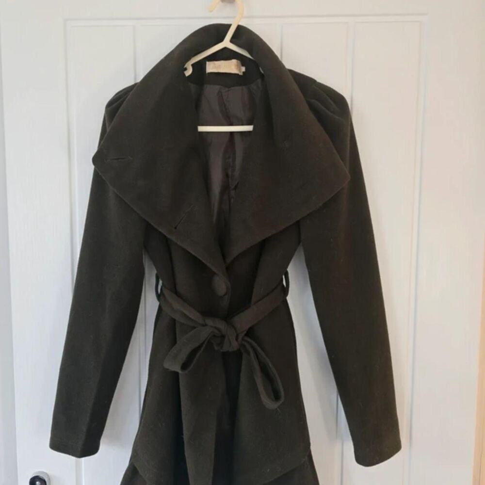 Archive Asymmetrical Wool Blazer Military Indie Sleaze - Picture 5 of 6